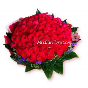 RB99-02-99支紅玫瑰花束